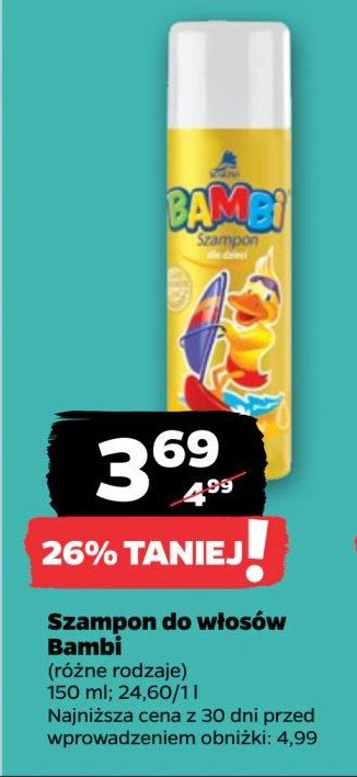 Szampon dla dzieci Bambi promocja