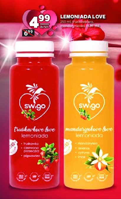 Lemoniada truskawkowe love Swigo promocja