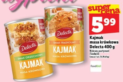 Kajmak masa krówkowa Delecta 400 g promocja w TOPAZ