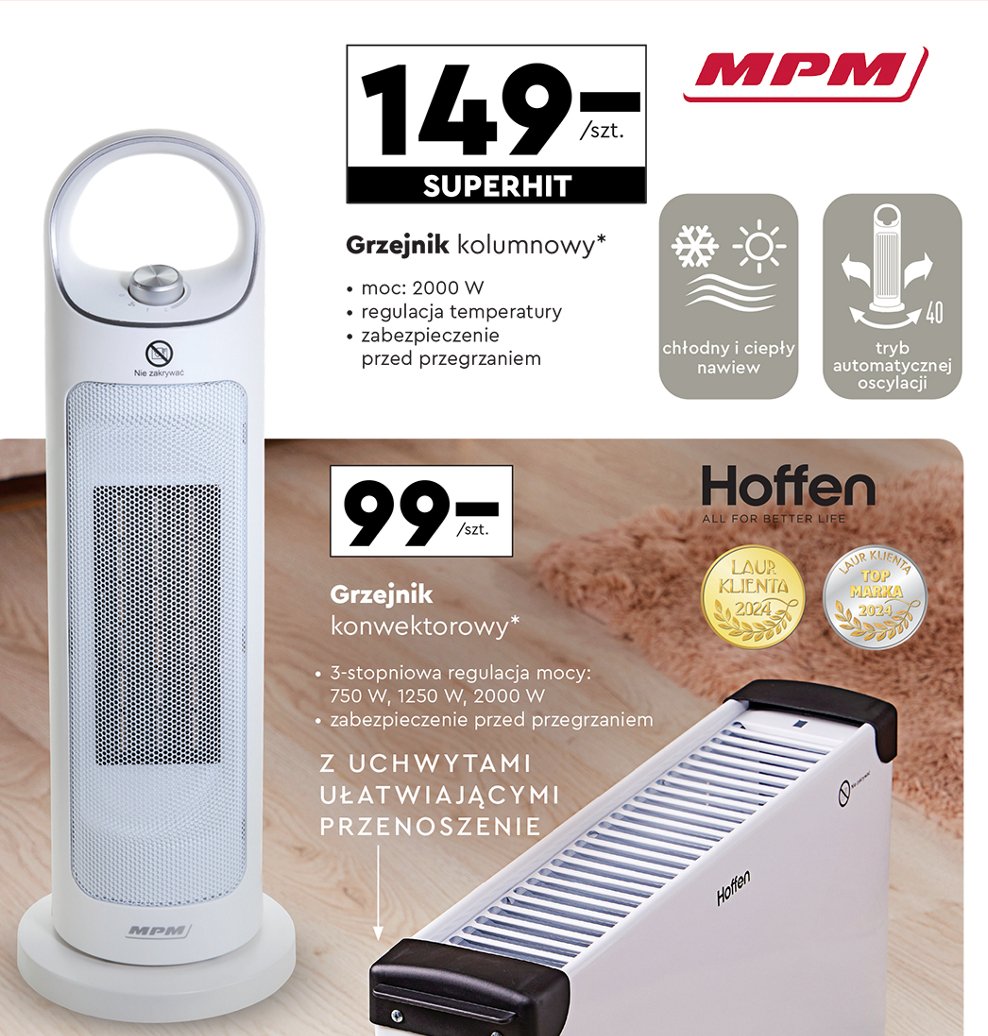 Grzejnik kolumnowy 2000 w Mpm product promocja w Biedronka