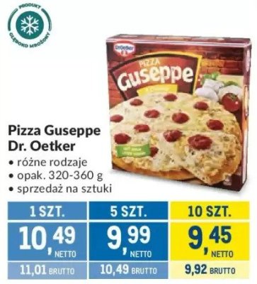 Pizza Guseppe Dr. Oetker różne rodzaje promocja w Makro