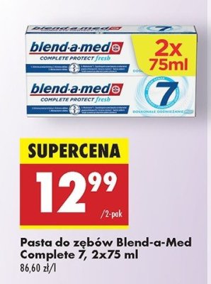 Pasta do z臋b贸w extra fresh Blend-a-med complete protect fresh 7 promocja