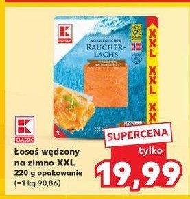 Łosoś wędzony na zimno K-classic promocja