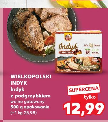 Indyk wolno gotowany z podgrzybkiem Wielkopolski indyk promocja