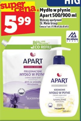 Mydło w płynie Apart 500/900 ml promocja w TOPAZ