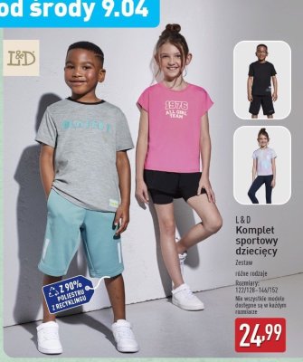 Komplet sportowy dziecięcy L&d promocja