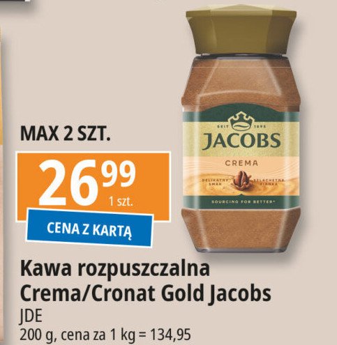 Kawa Jacobs crema promocja w Leclerc