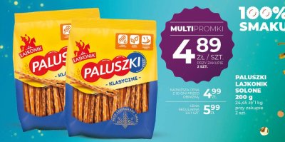 Paluszki Lajkonik solone 200 g promocja w Duży Ben