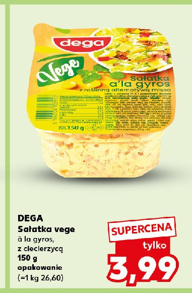 Sałataka a'la gyros Dega promocja w Kaufland