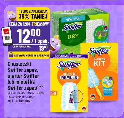 Chusteczki Swiffer zapas, starter Swiffer lub miotełka Swiffer zapas promocja w POLOmarket