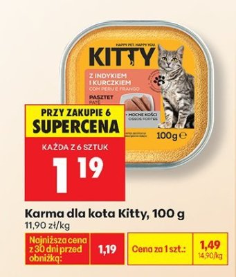 Karma dla kota Kitty, 100 g promocja w Biedronka