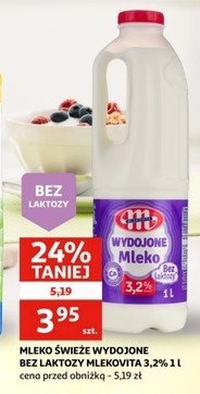 Mleko bez laktozy 3.2% Mlekovita wydojone promocja