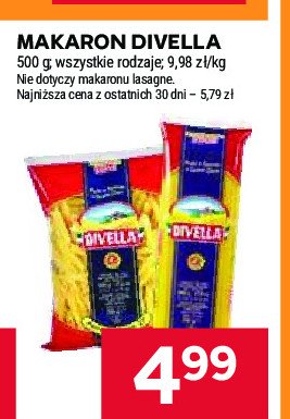 Makaron penne Divella promocja