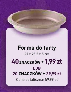 Forma do tarty 27 x 25.5 x 5 cm Berghoff promocja w Stokrotka