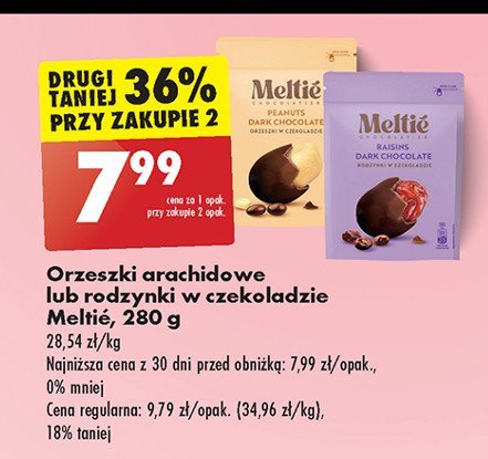 Orzeszki arachidowe w czekoladzie Meltie promocja