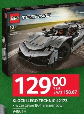 Zabawka klocki LEGO TECHNIC 42173 w zestawie 861 elementów promocja w Selgros