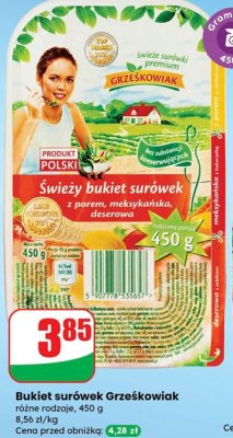 Bukiet surówek różne rodzaje promocja w Dino