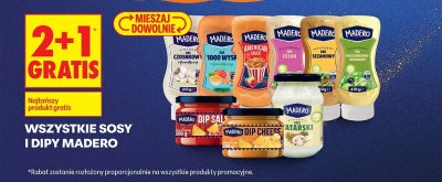 Sosy wszystkie rodzaje 2+1 GRATIS promocja w Biedronka