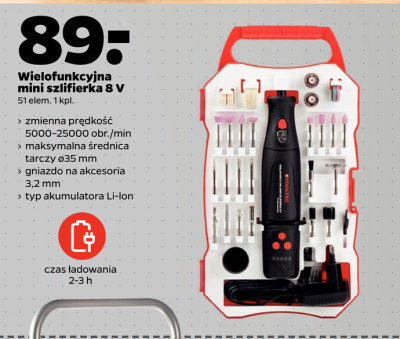 Szlifierka wielofunkcyjna 8v Tooltec promocja