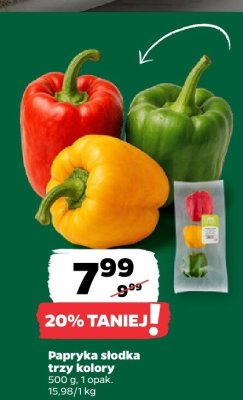 Papryka słodka trzy kolory  promocja w Netto