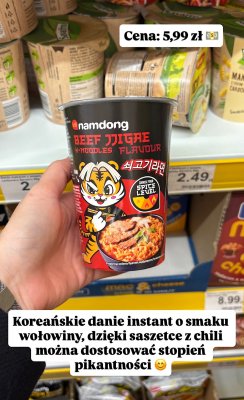 Danie instant Namdong Beef Jjigae  promocja w Dino