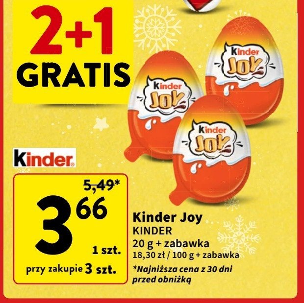 Jajko z niespodzianką Kinder promocja w Intermarche