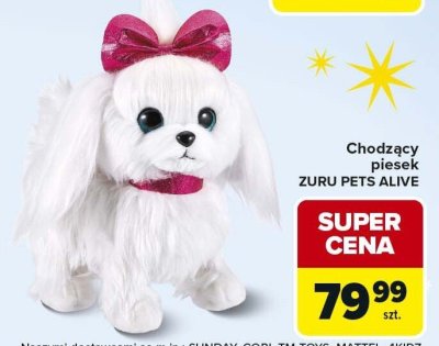 Chodzący piesek ZURU PETS ALIVE promocja w Carrefour Market