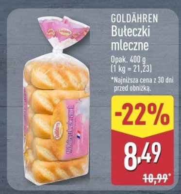 Bułeczki mleczne GOLDÄHREN promocja w Aldi