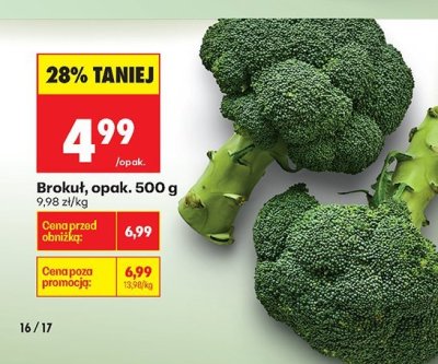 Brokuł, opak. 500 g promocja w Biedronka