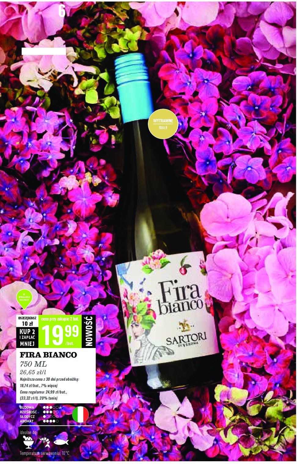 Wino Fira bianco promocja w Biedronka