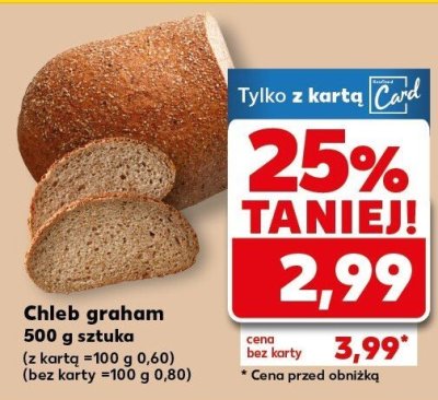 Chleb graham 500 g promocja w Kaufland