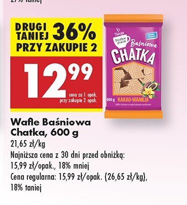 Wafle baśniowa chatka kakao-wanilia Twoje słodkie chwile promocja w ABC