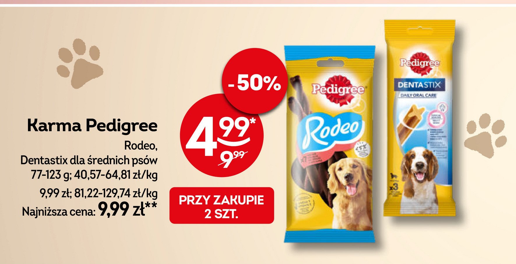 Przysmak dla psa Pedigree dentastix promocja w Żabka