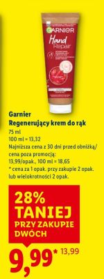 Krem Garnier Regenerujący krem do rąk promocja w Lidl