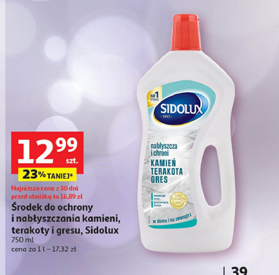 P艂yn do ochrony i nab艂yszczania kamienia i terakoty Sidolux expert promocja