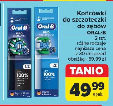 Końcówki do szczoteczki eb50-2 Oral-b cross action promocja