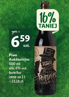 Piwo Aukstaitijos porter promocja