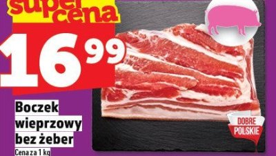 Boczek wieprzowy bez żeber promocja w TOPAZ