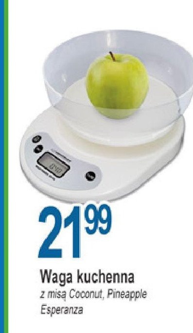 Waga kuchenna coconut z mis膮 Esperanza promocja