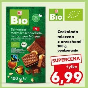 Czekolada mleczna z orzechami K-classic bio promocja