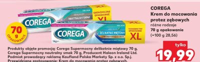Krem do mocowania protez zębowych różne rodzaje promocja w Kaufland