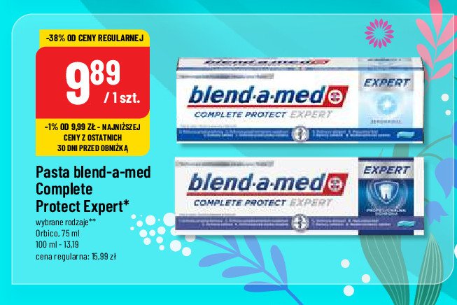 Pasta do zębów Blend-a-med complete protect expert promocja