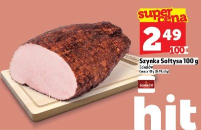Szynka Sołtysa 100 g promocja w TOPAZ