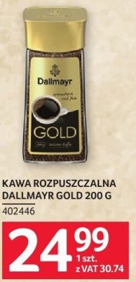 Kawa rozpuszczalna Dallmayr Gold 200 g promocja w Selgros