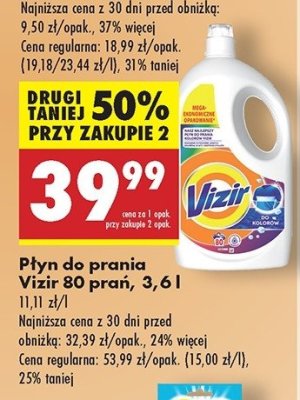 P艂yn do prania do kolor贸w Vizir promocja