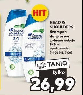 Szampon do w艂os贸w classic clean Head&shoulders promocja