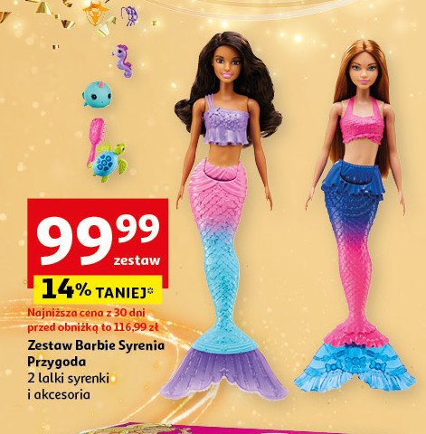 Zestaw syrenia przygoda Barbie promocja w Auchan