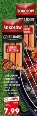 Kiełbaski z karkówką Sokołów grill house promocja