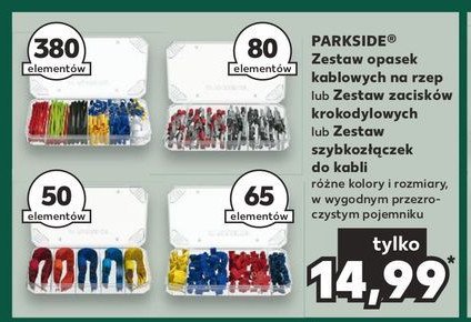 Zestaw zacisków krokodylowych Parkside promocja