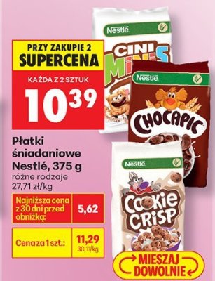 Płatki śniadaniowe Nestlé Cini Minis 375g promocja w Biedronka